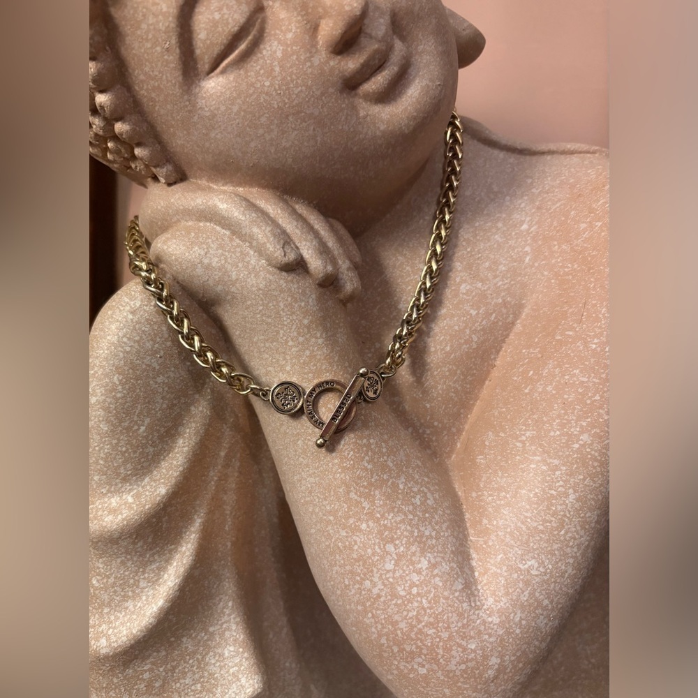 My Saint My Hero Blessing Necklace, Chunky Gold Chain